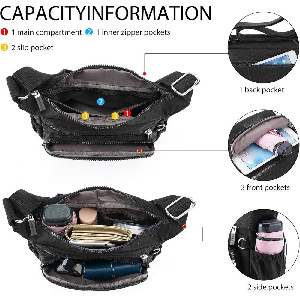 Versatile Lightweight Handbag With Multiple Pocke… - image 3